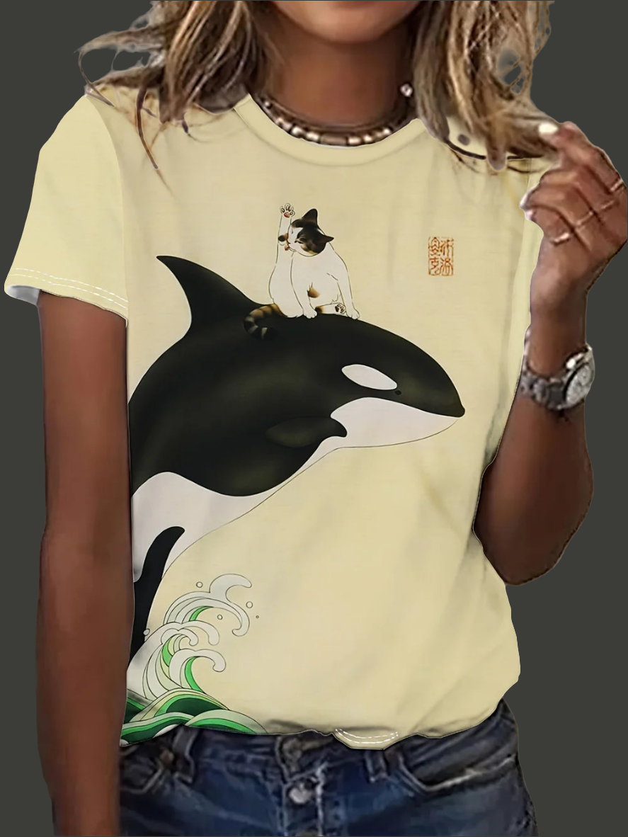 1.Ultra-Modern Stylish Unisex Animal T-Shirts (S-2XL)