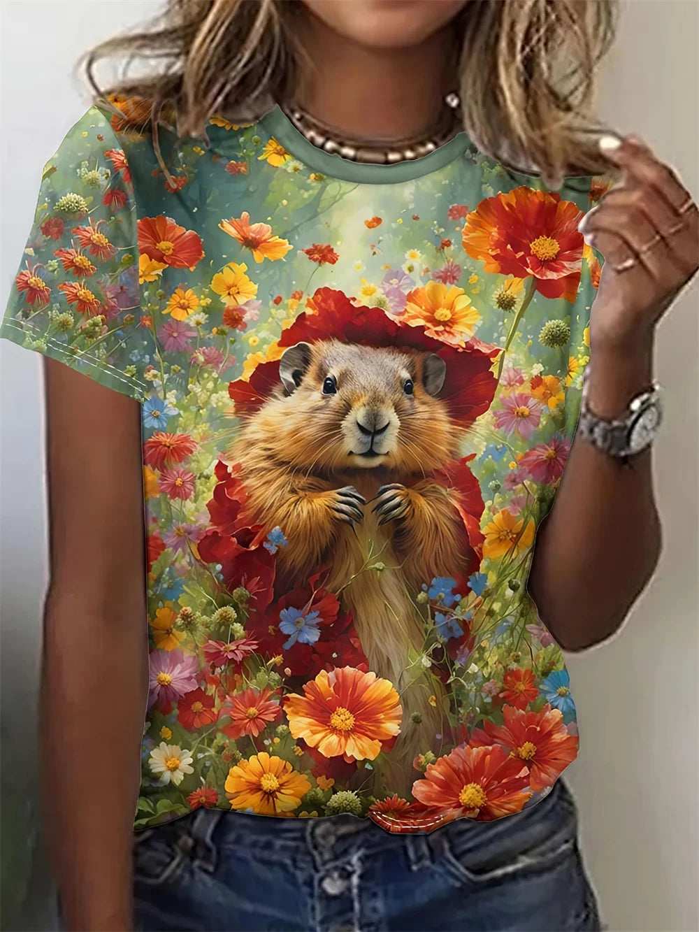 3.Ultra-Modern Stylish Animals T-Shirts (S-2XL)