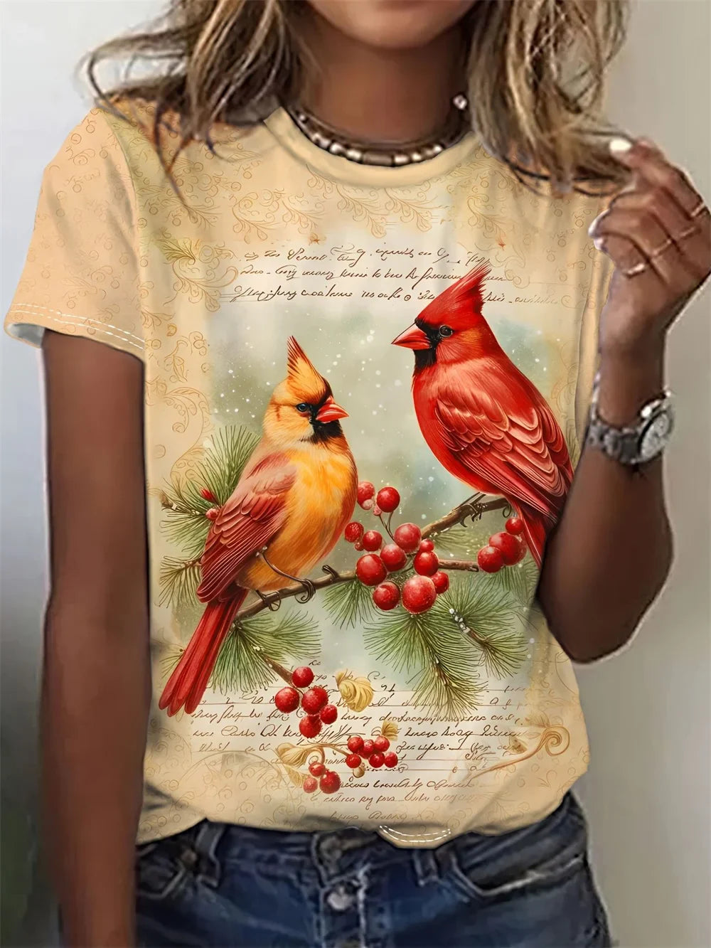 2.Ultra-Modern Stylish Birds T-Shirts Collection (S-2XL)