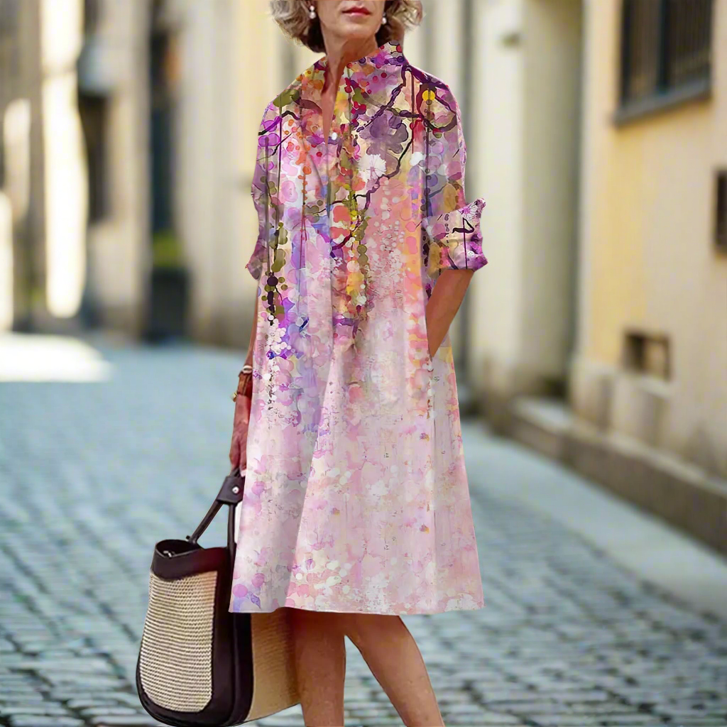 Abstract & Garden-Inspired Floral Dress Collection