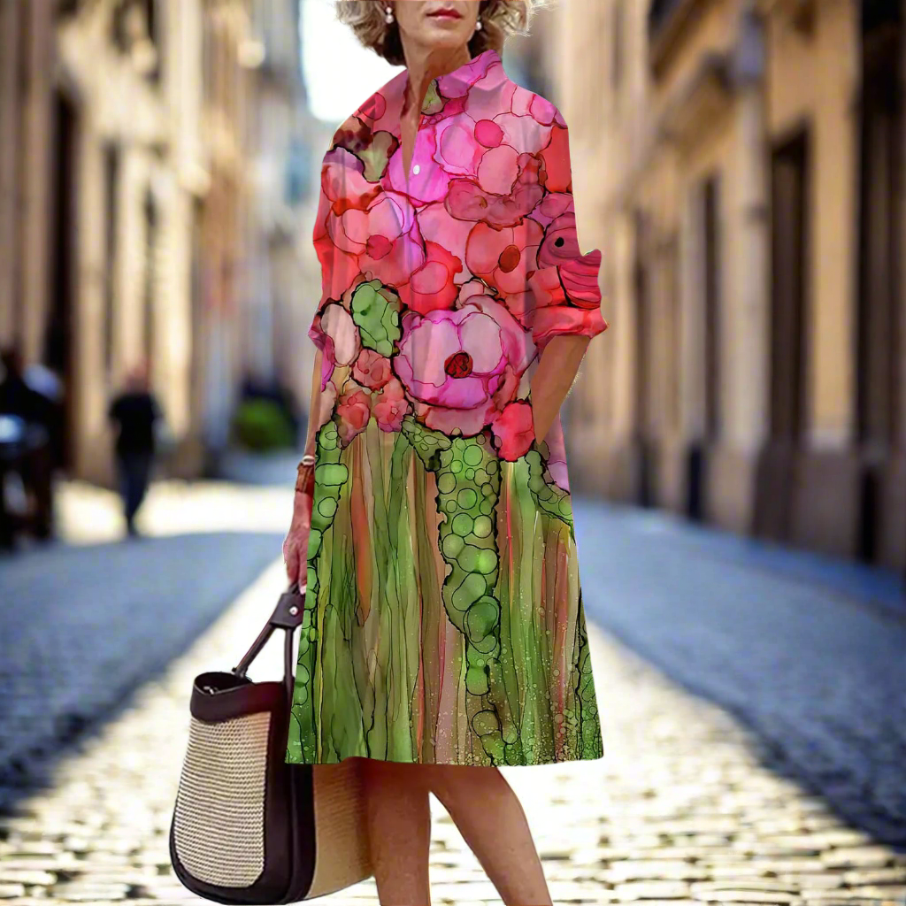 Abstract & Garden-Inspired Floral Dress Collection