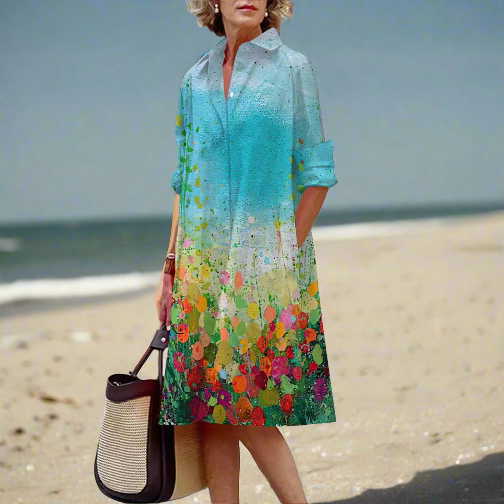 Abstract & Garden-Inspired Floral Dress Collection