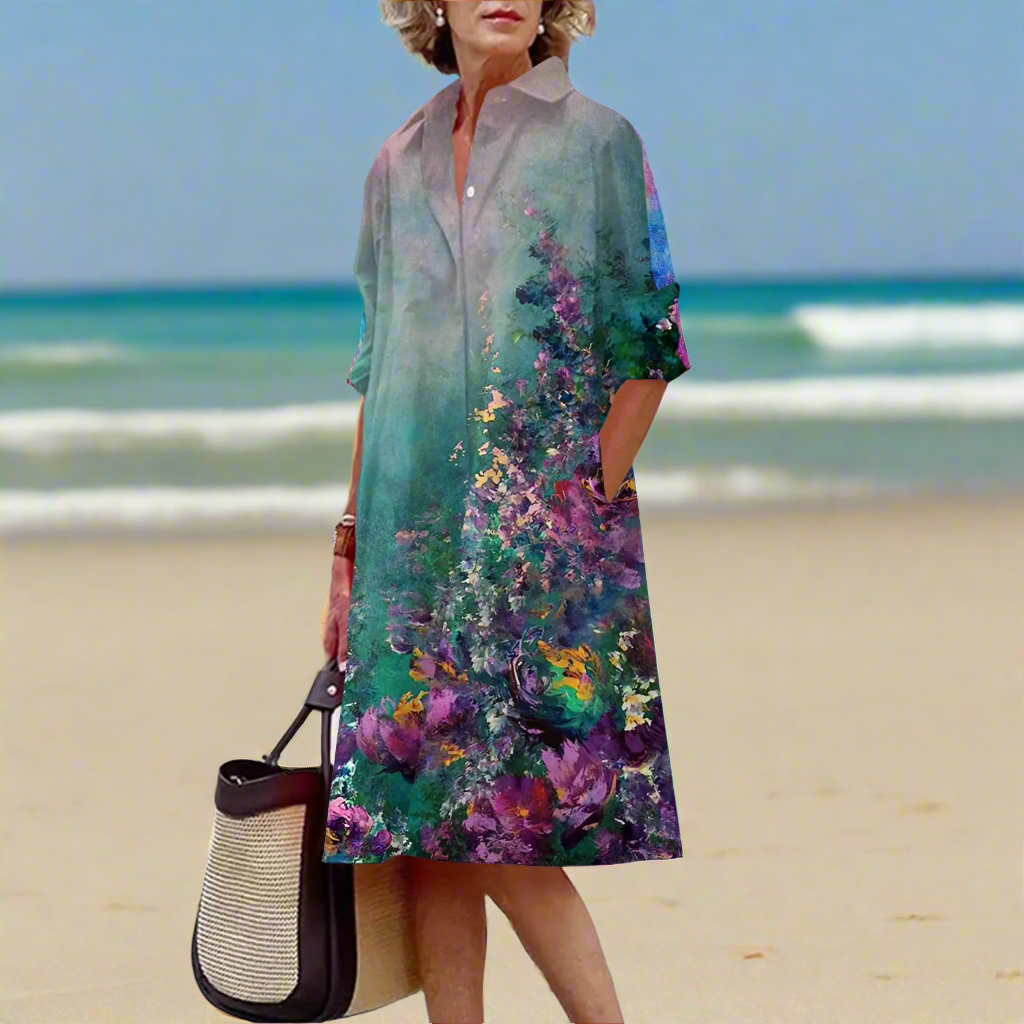 Abstract & Garden-Inspired Floral Dress Collection