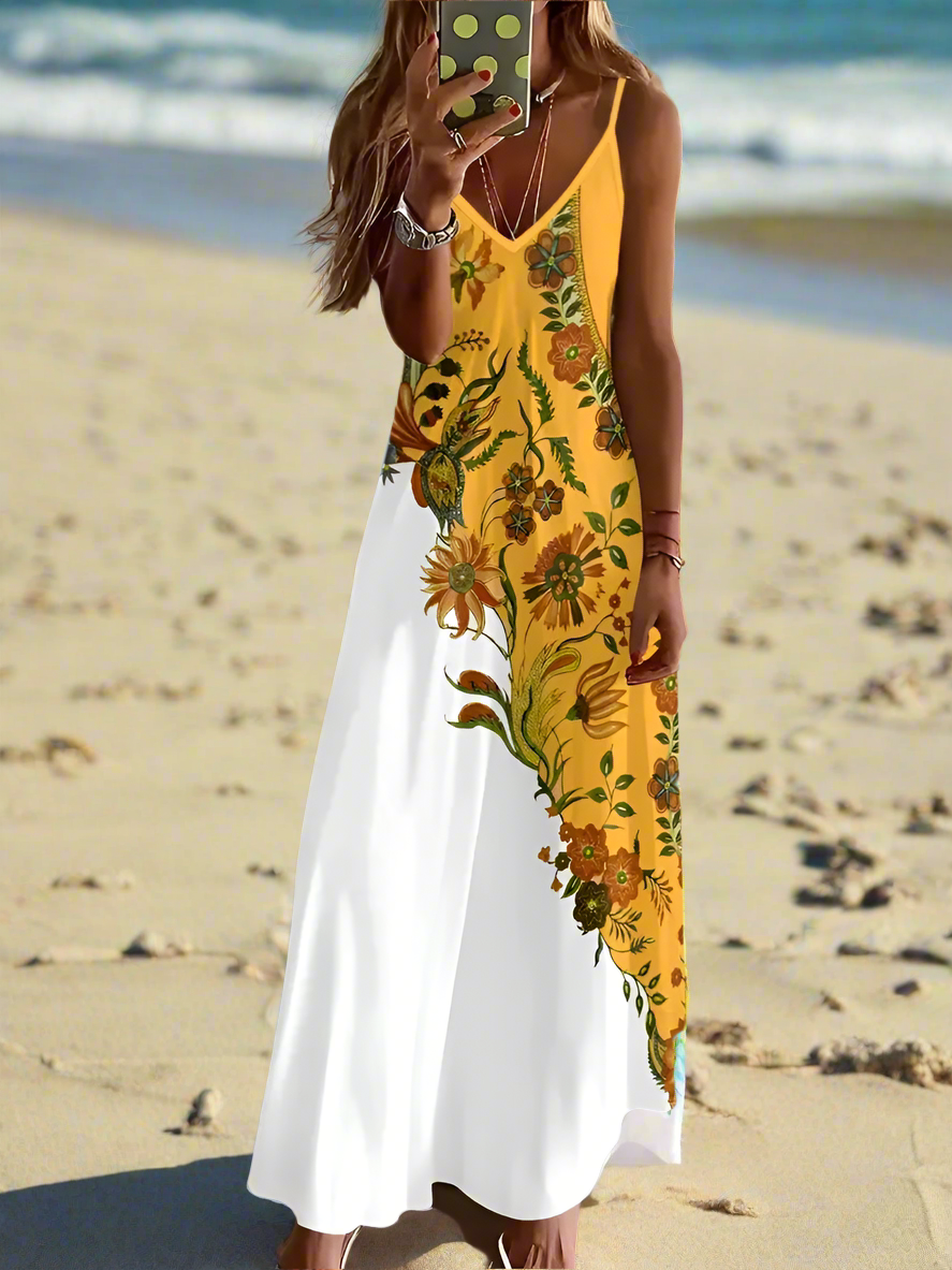 Bohemian Summer Chic Women's Casual A-Line Long Dress Collection