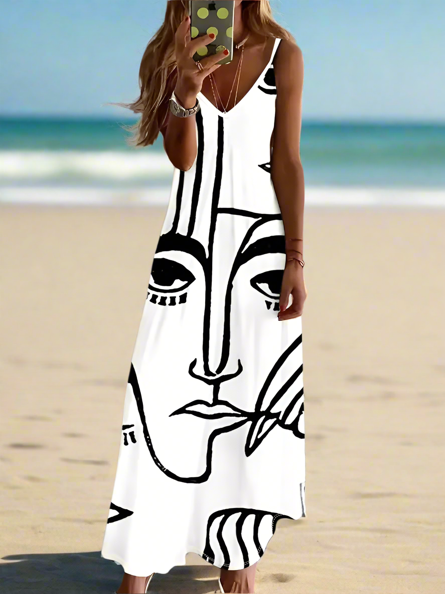 Bohemian Summer Chic Women's Casual A-Line Long Dress Collection