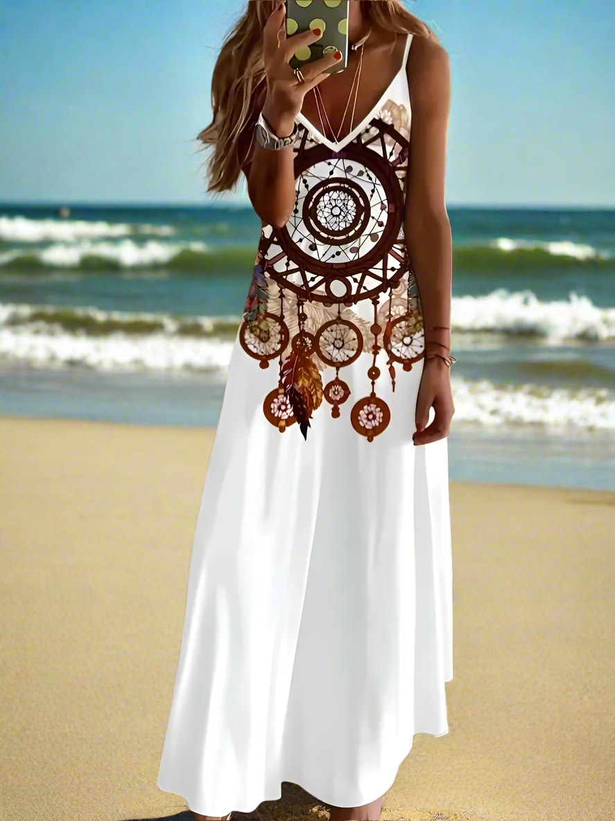 Bohemian Summer Chic Women's Casual A-Line Long Dress Collection