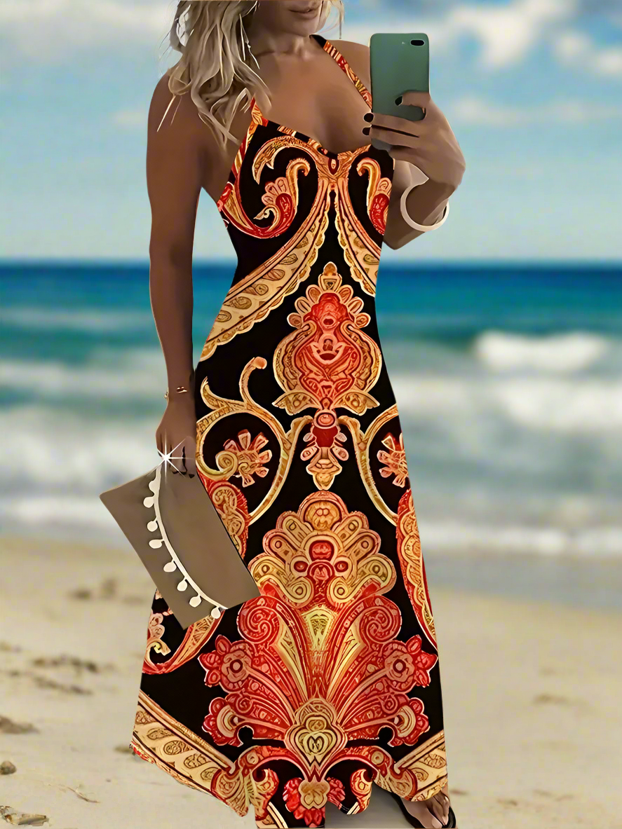 Bohemian Summer Chic Women's Casual A-Line Long Dress Collection
