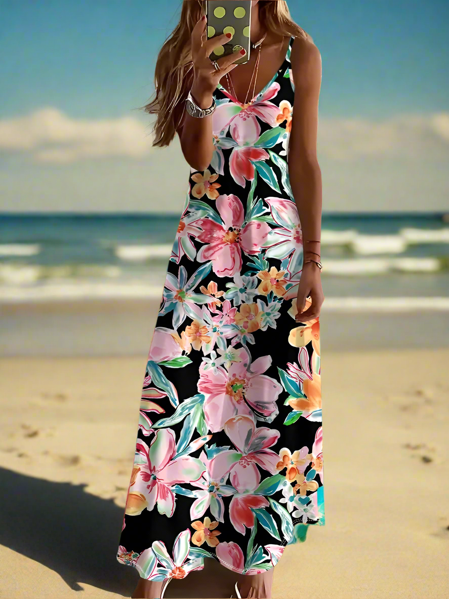 Bohemian Summer Chic Women's Casual A-Line Long Dress Collection