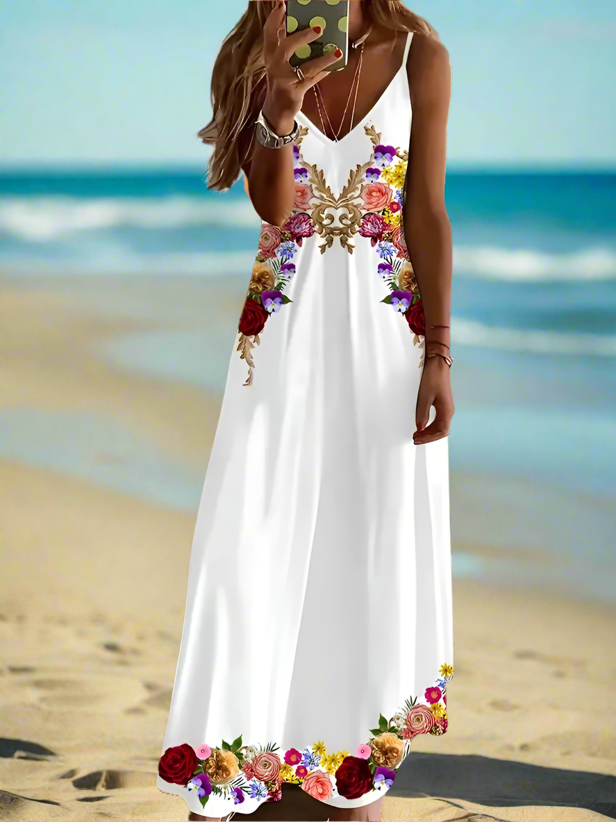 Bohemian Summer Chic Women's Casual A-Line Long Dress Collection