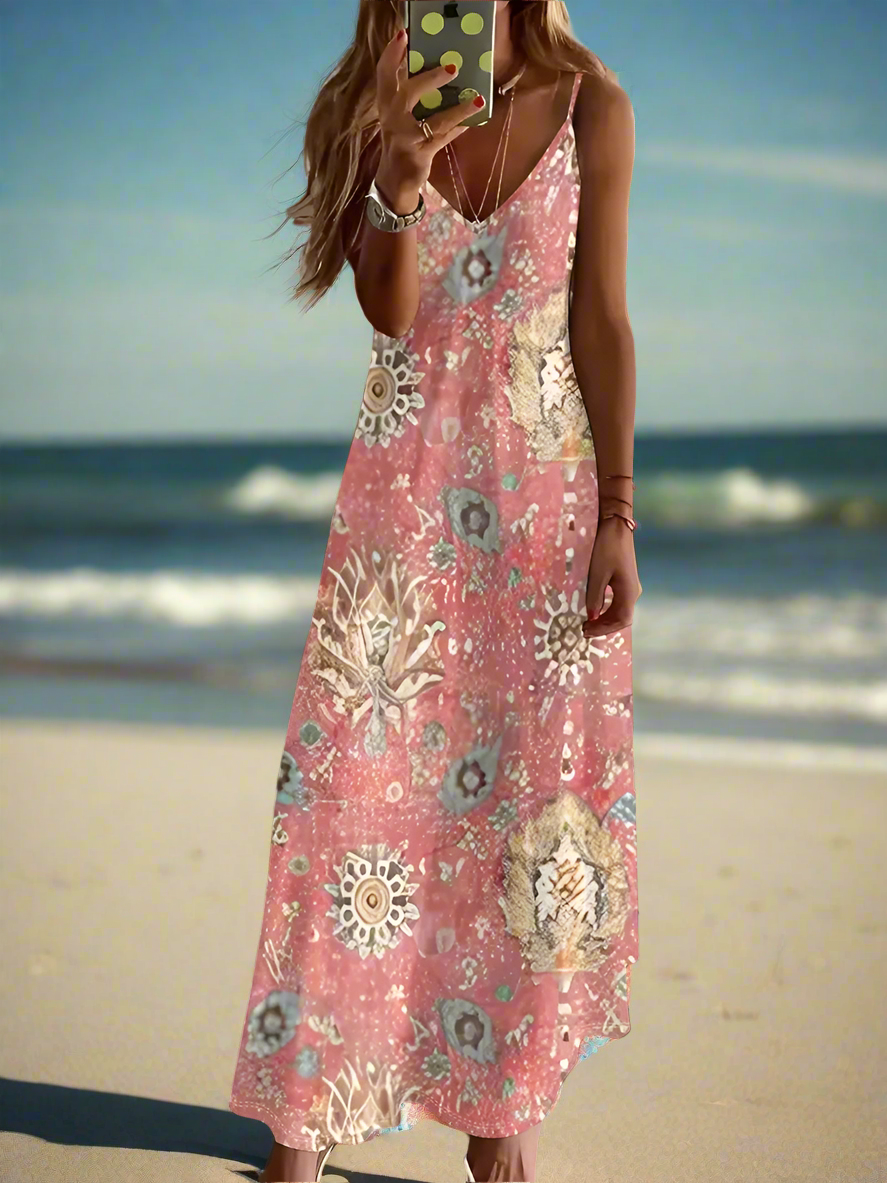 Bohemian Summer Chic Women's Casual A-Line Long Dress Collection