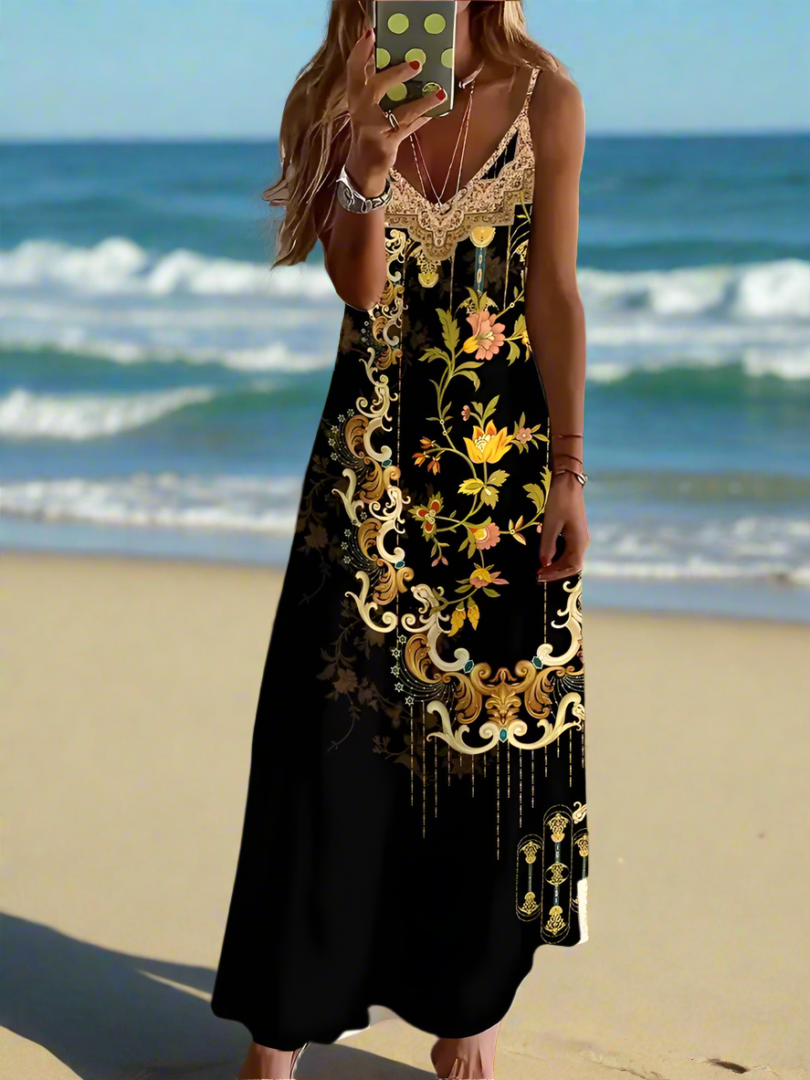 Bohemian Summer Chic Women's Casual A-Line Long Dress Collection