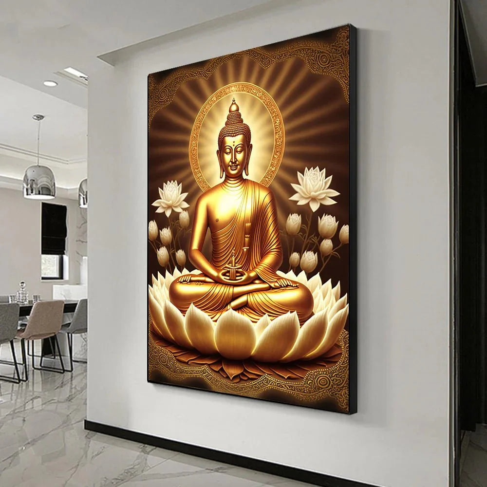 Buddha Art Canvas Wall Hanging SELECTION