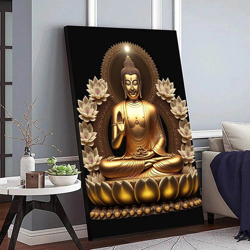 Buddha Art Canvas Wall Hanging SELECTION