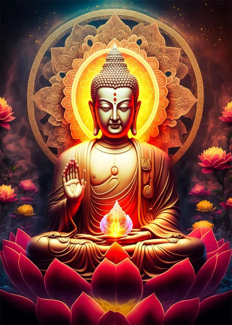 Buddha Art Canvas Wall Hanging SELECTION