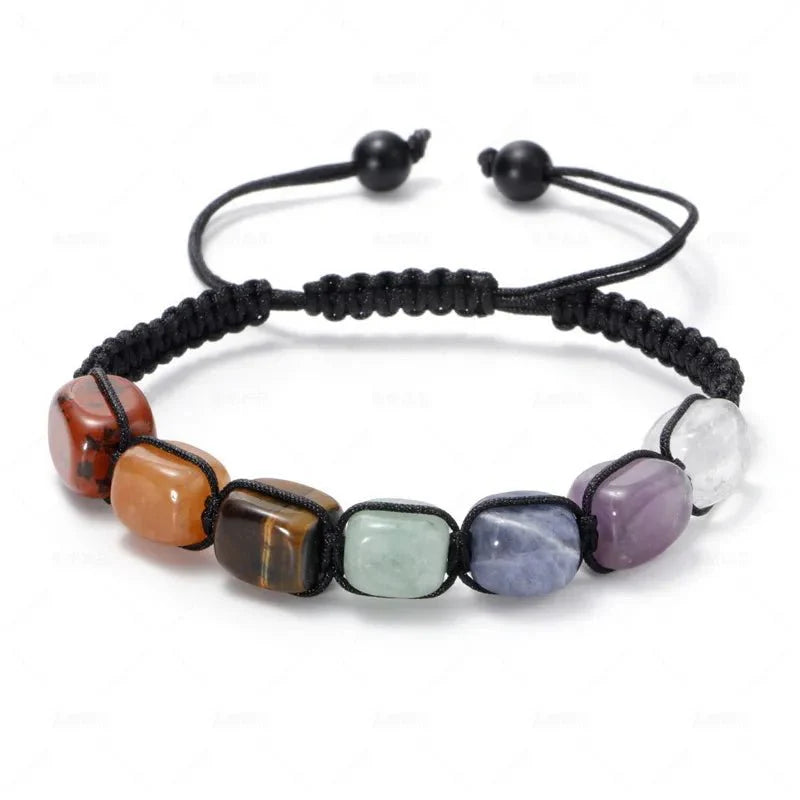 Charm Chakra Natural Stone Beaded Bracelet [SELECTION]