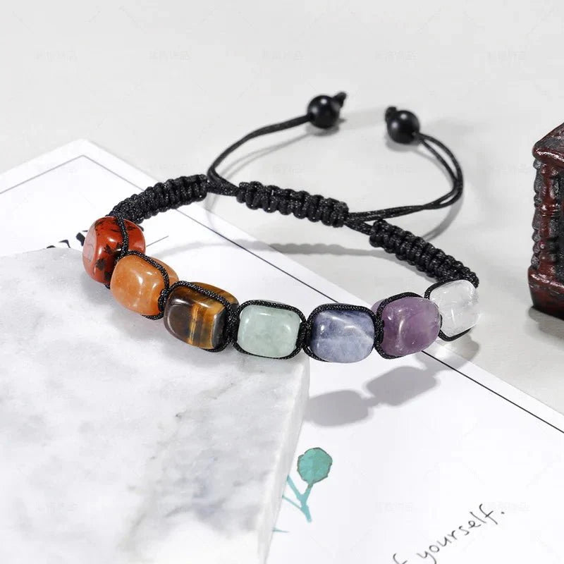 Charm Chakra Natural Stone Beaded Bracelet [SELECTION]