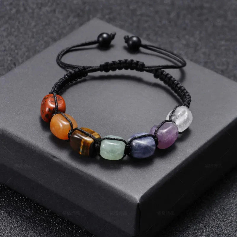 Charm Chakra Natural Stone Beaded Bracelet [SELECTION]