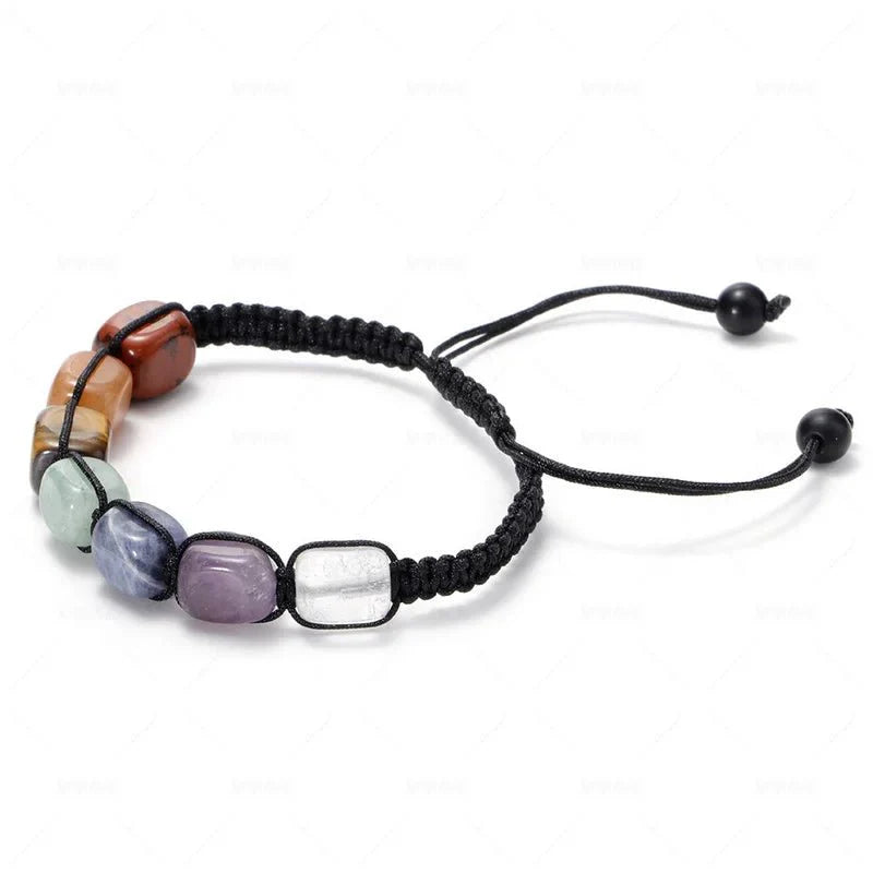 Charm Chakra Natural Stone Beaded Bracelet [SELECTION]