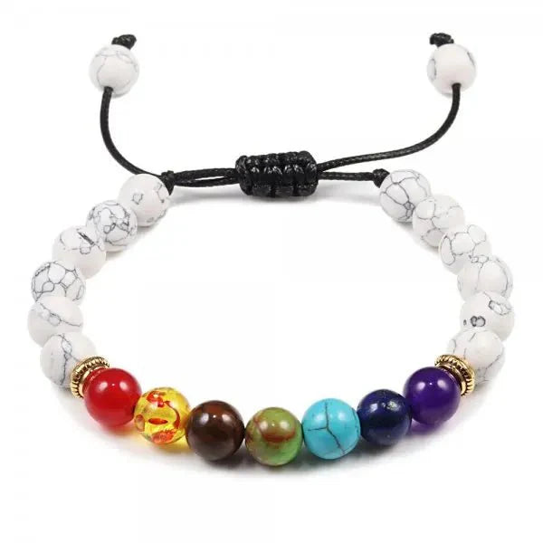 Charm Chakra Natural Stone Beaded Bracelet [SELECTION]