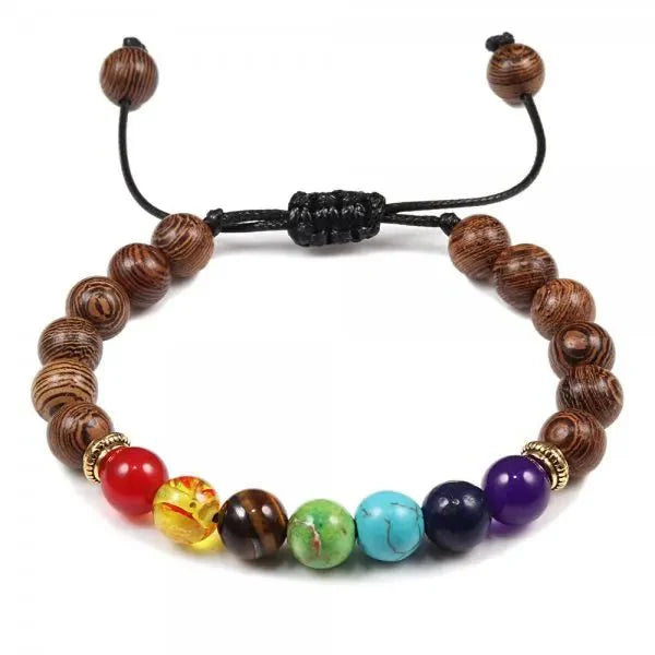 Charm Chakra Natural Stone Beaded Bracelet [SELECTION]