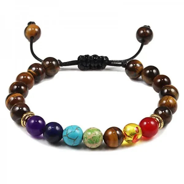 Charm Chakra Natural Stone Beaded Bracelet [SELECTION]
