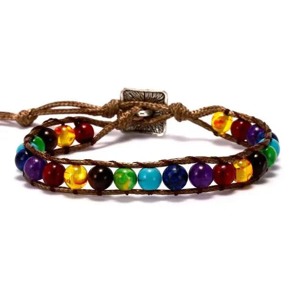 Charm Chakra Natural Stone Beaded Bracelet [SELECTION]