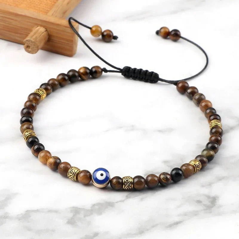 Charm Chakra Natural Stone Beaded Bracelet [SELECTION]