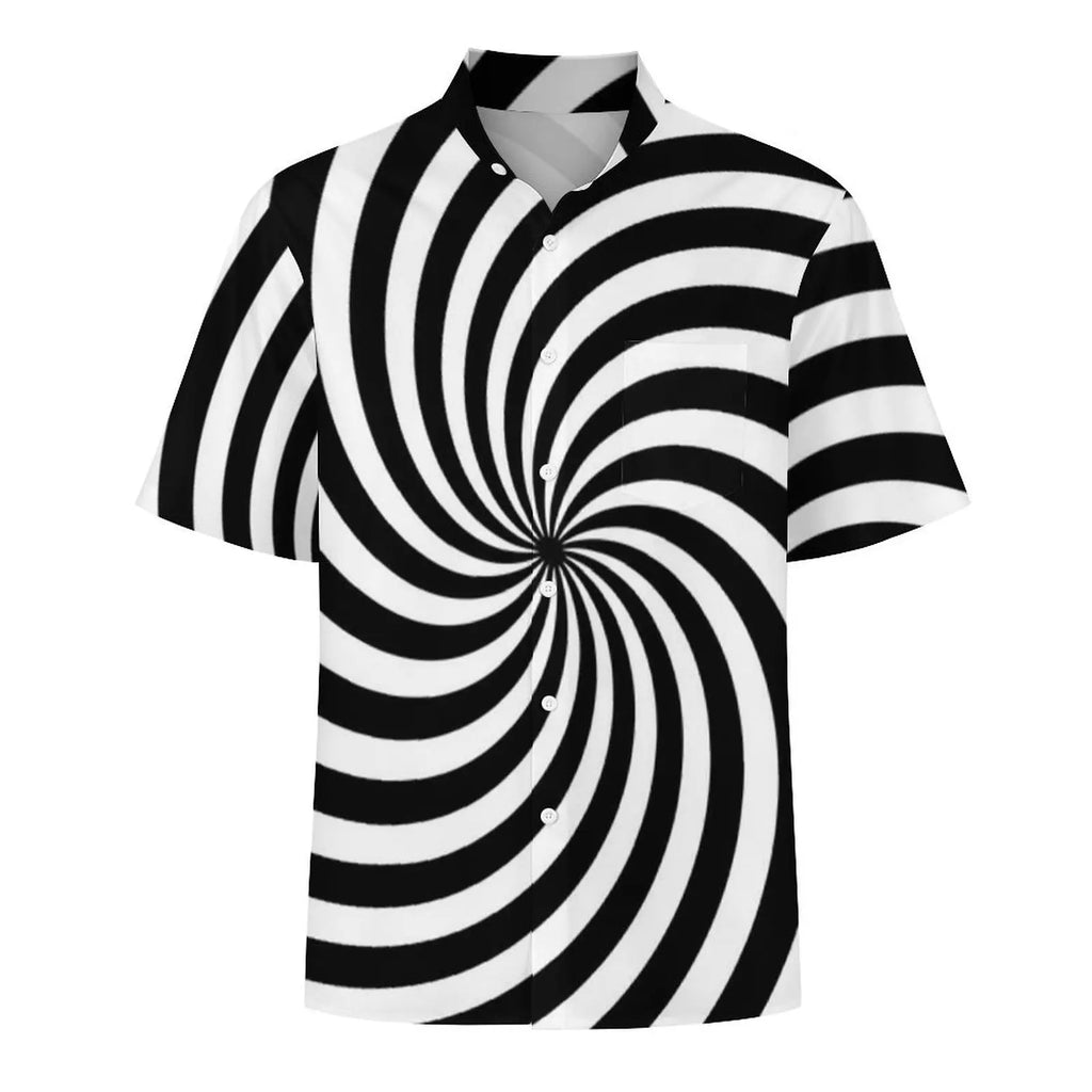 2.Men's Casual Funky Art Short Sleeve Collared Beach Shirts Collection