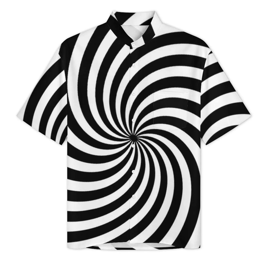 2.Men's Casual Funky Art Short Sleeve Collared Beach Shirts Collection