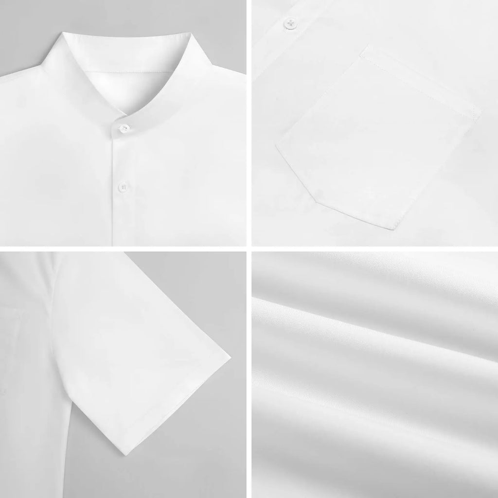 3.Men's Casual Funky Art Short Sleeve Collared Beach Shirts Collection