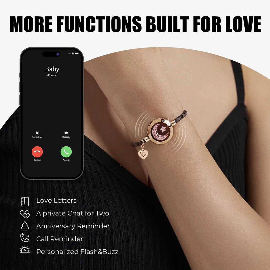totwoo Long Distance Light Up Smart Bracelets (Couples & Long Distance Relationship)