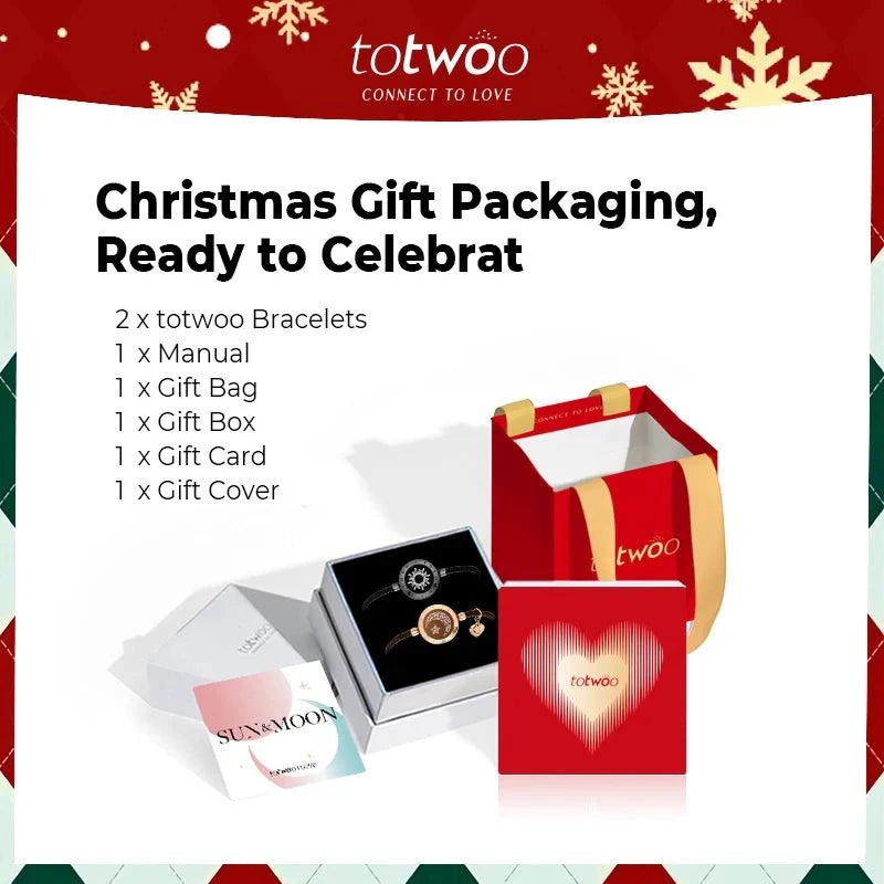 totwoo Long Distance Light Up Smart Bracelets (Couples & Long Distance Relationship)