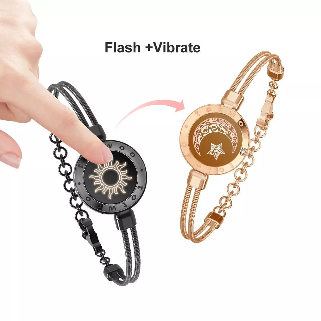 totwoo Long Distance Light Up Smart Bracelets (Couples & Long Distance Relationship)