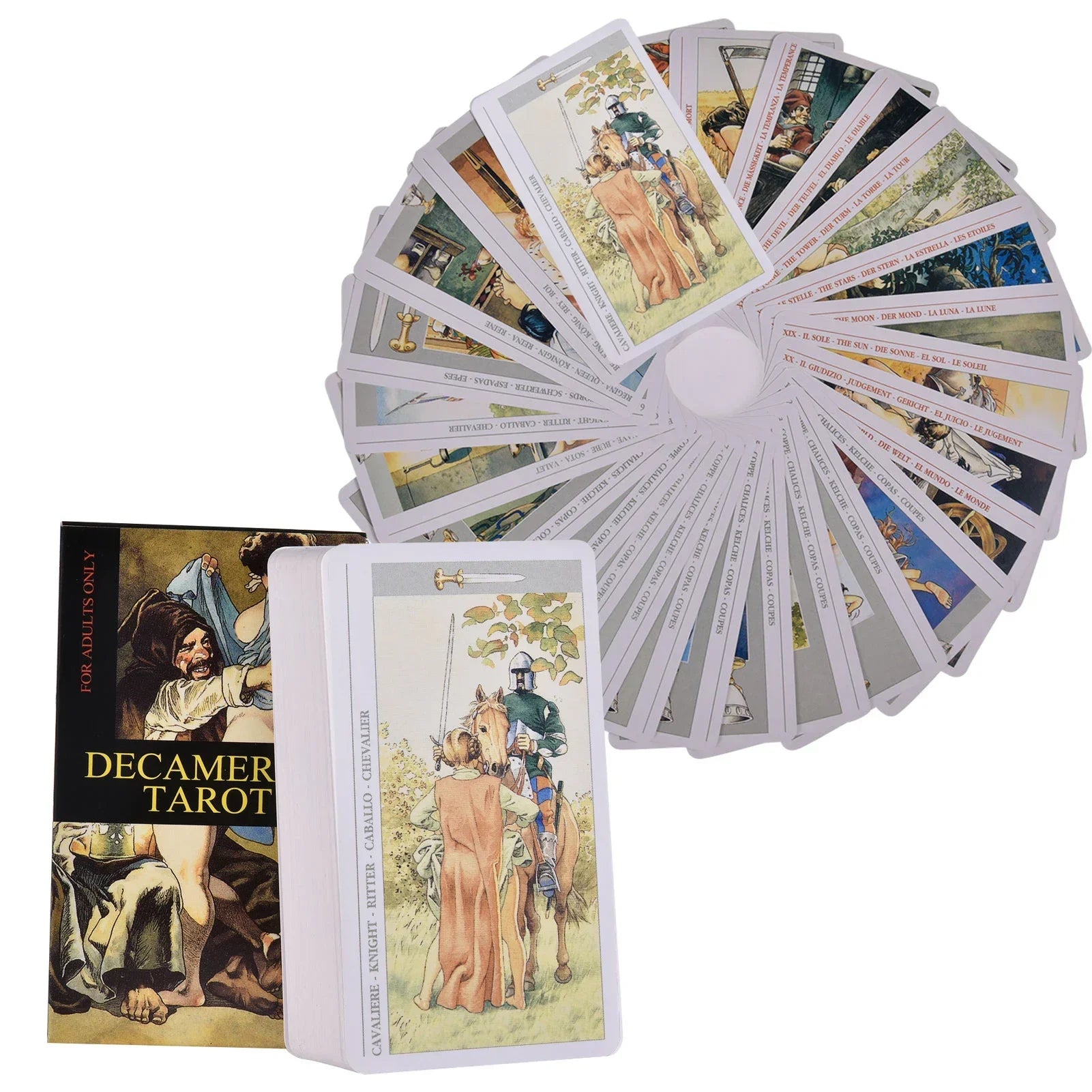 Decameron Tarot Cards with Guidebook