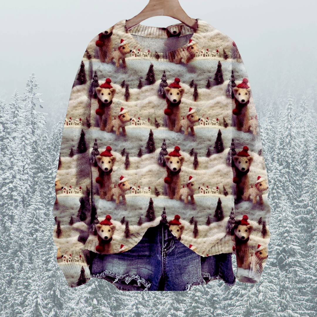 Adorable Unisex Sweater Collection with Dog Patterns