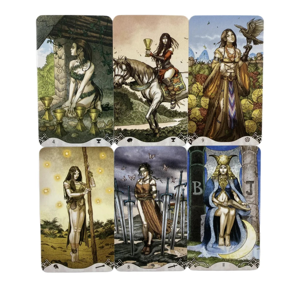 Erotic Fantasy Tarot Cards with Guidebook (78 Cards)
