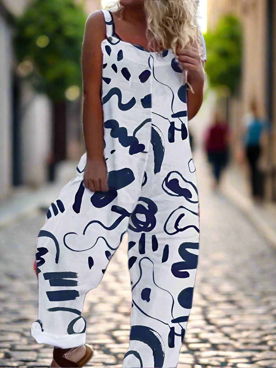 2.Retro Rebel Floral Jumpsuit – Strappy Street Style Romper Collection