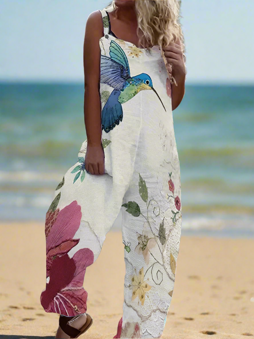 1.Retro Rebel Floral Jumpsuit – Strappy Street Style Romper Collection