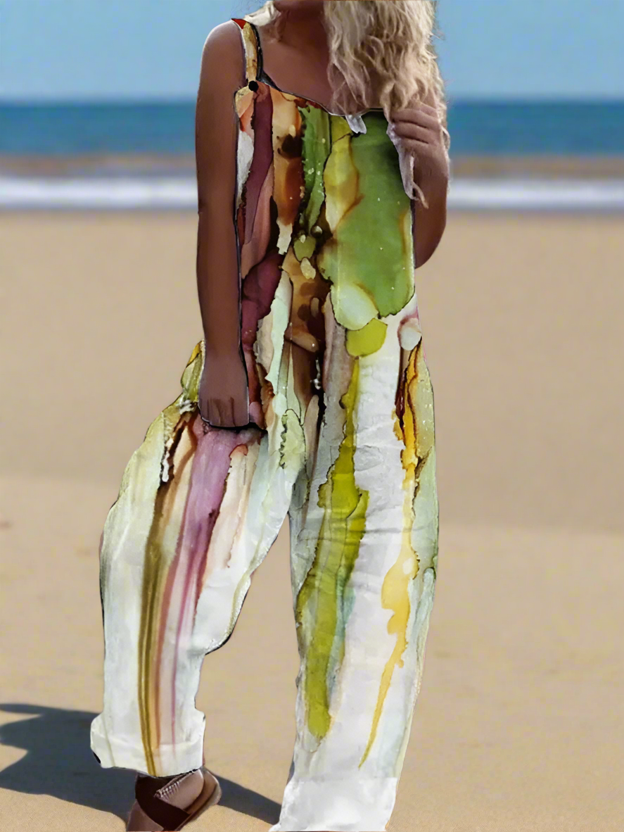 1.Retro Rebel Floral Jumpsuit – Strappy Street Style Romper Collection