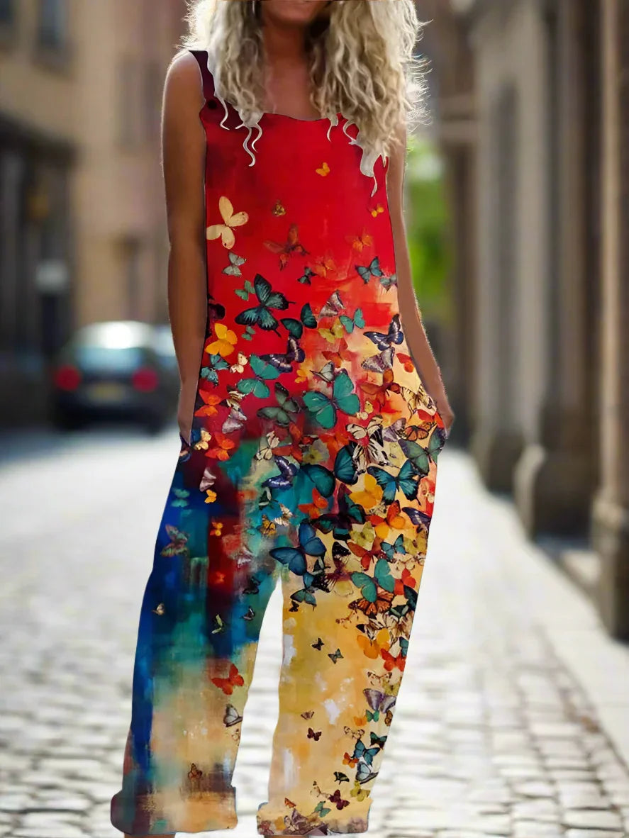 1.Retro Rebel Floral Jumpsuit – Strappy Street Style Romper Collection