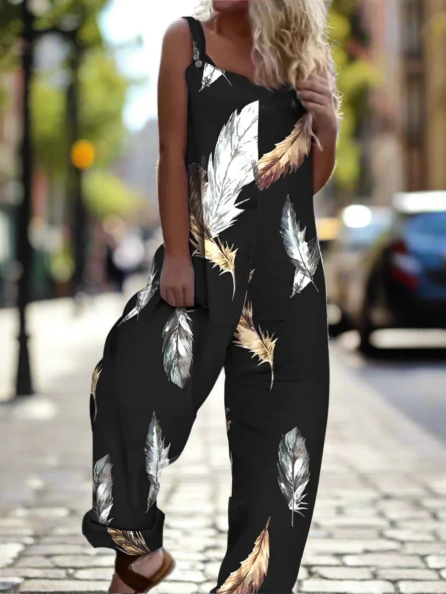 1.Retro Rebel Floral Jumpsuit – Strappy Street Style Romper Collection