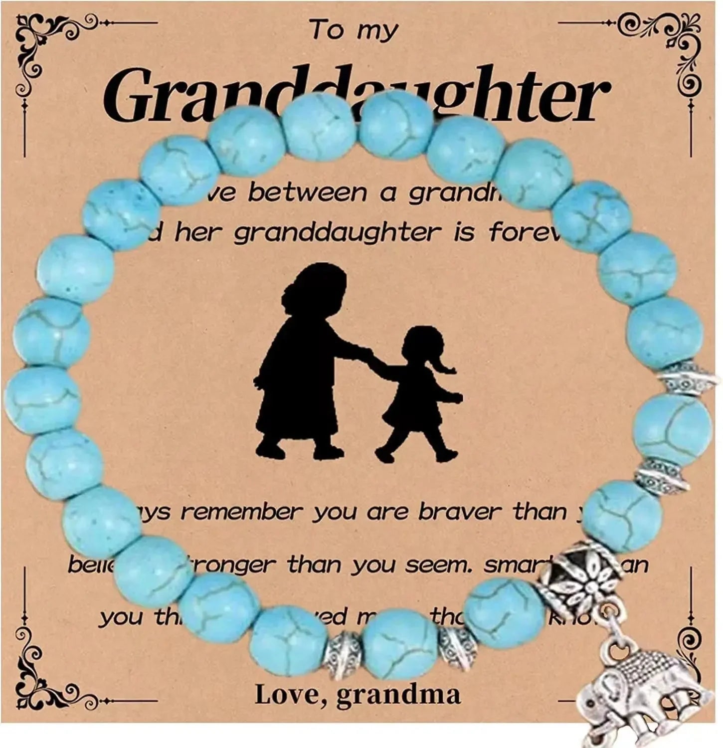 Beaded Gemstone Bracelet With Gift Card SELECTION