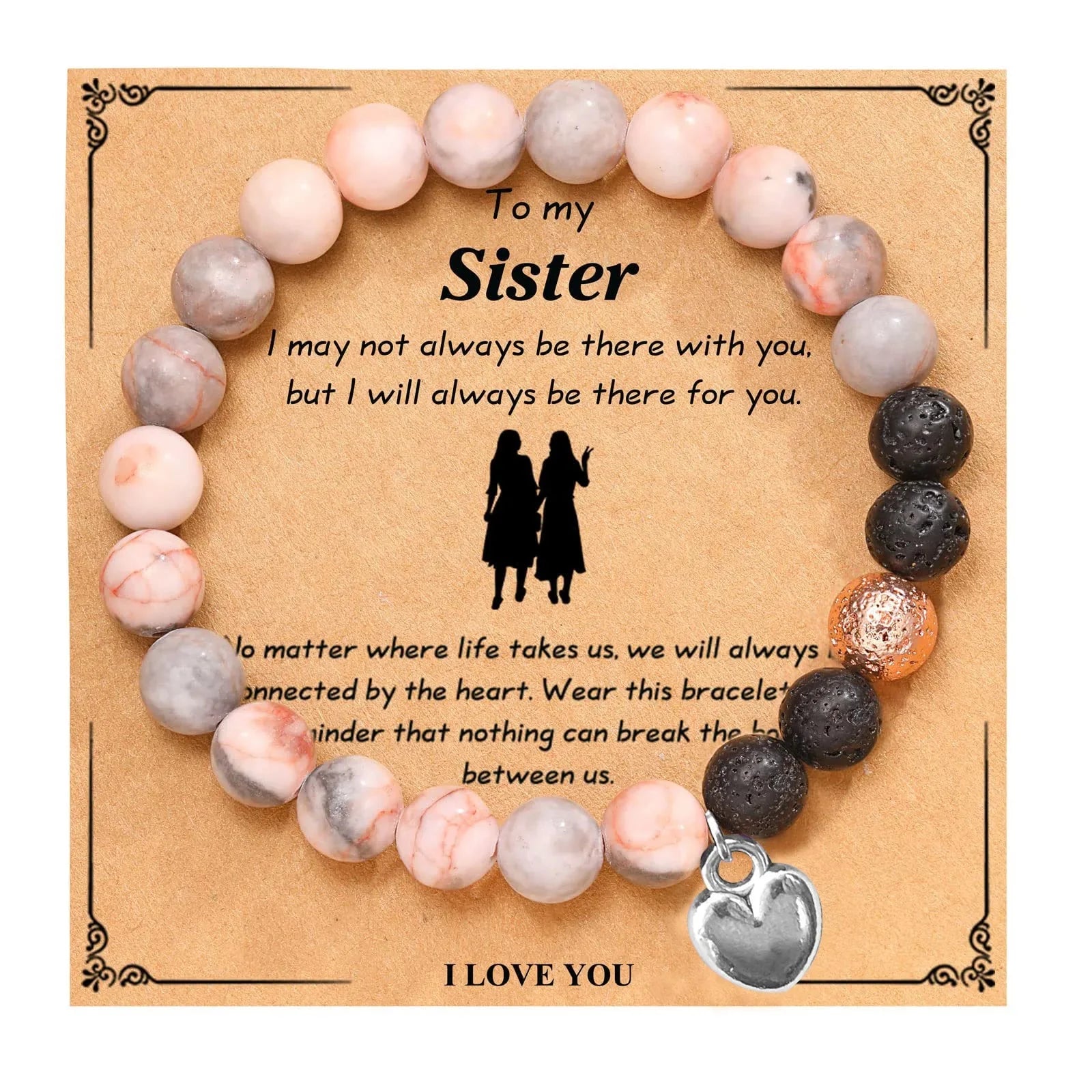 Beaded Gemstone Bracelet With Gift Card SELECTION