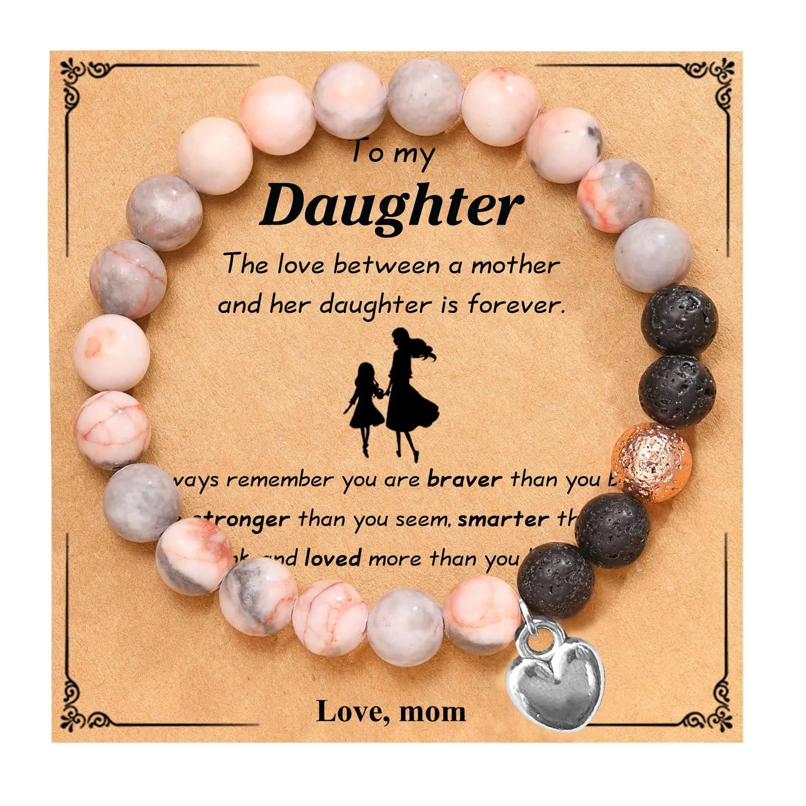 Beaded Gemstone Bracelet With Gift Card SELECTION