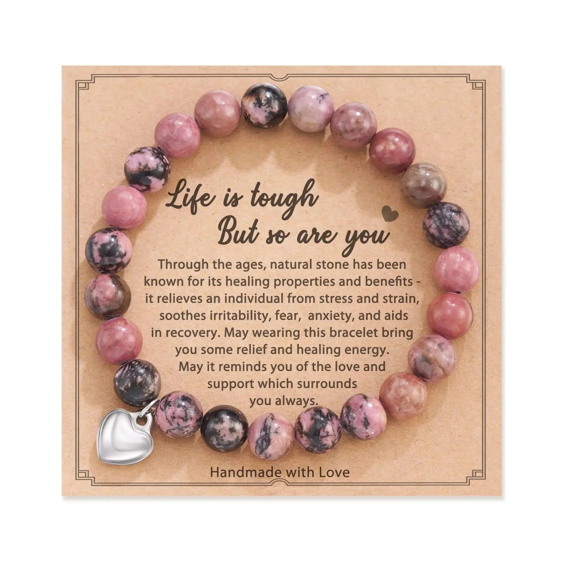 Beaded Gemstone Bracelet With Gift Card SELECTION