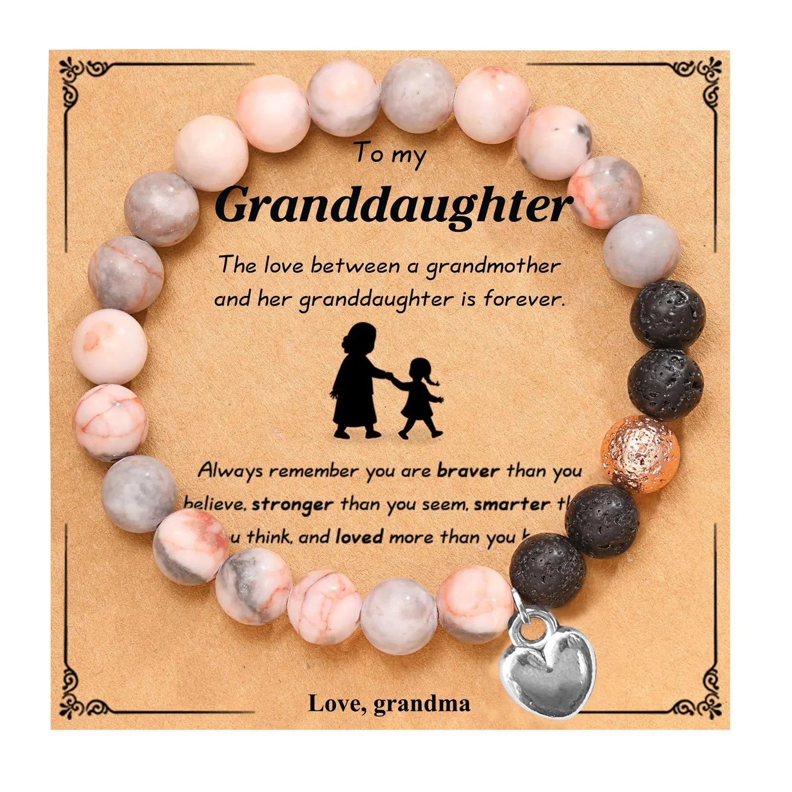 Beaded Gemstone Bracelet With Gift Card SELECTION
