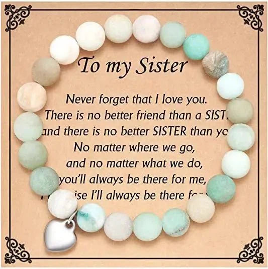 Beaded Gemstone Bracelet With Gift Card SELECTION