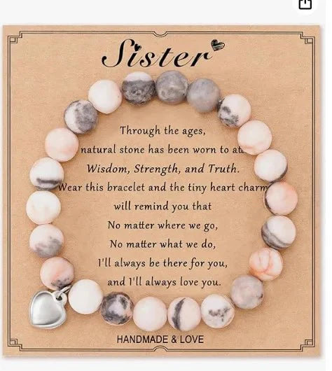 Beaded Gemstone Bracelet With Gift Card SELECTION