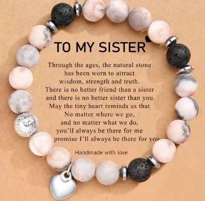 Beaded Gemstone Bracelet With Gift Card SELECTION