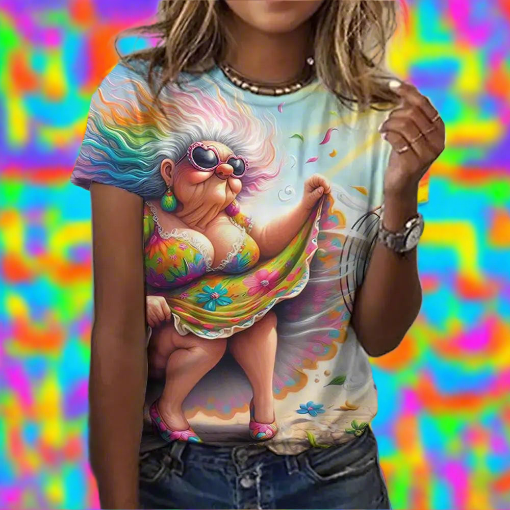 1.Granny Animation Designs T-Shirts (S - 3XL)